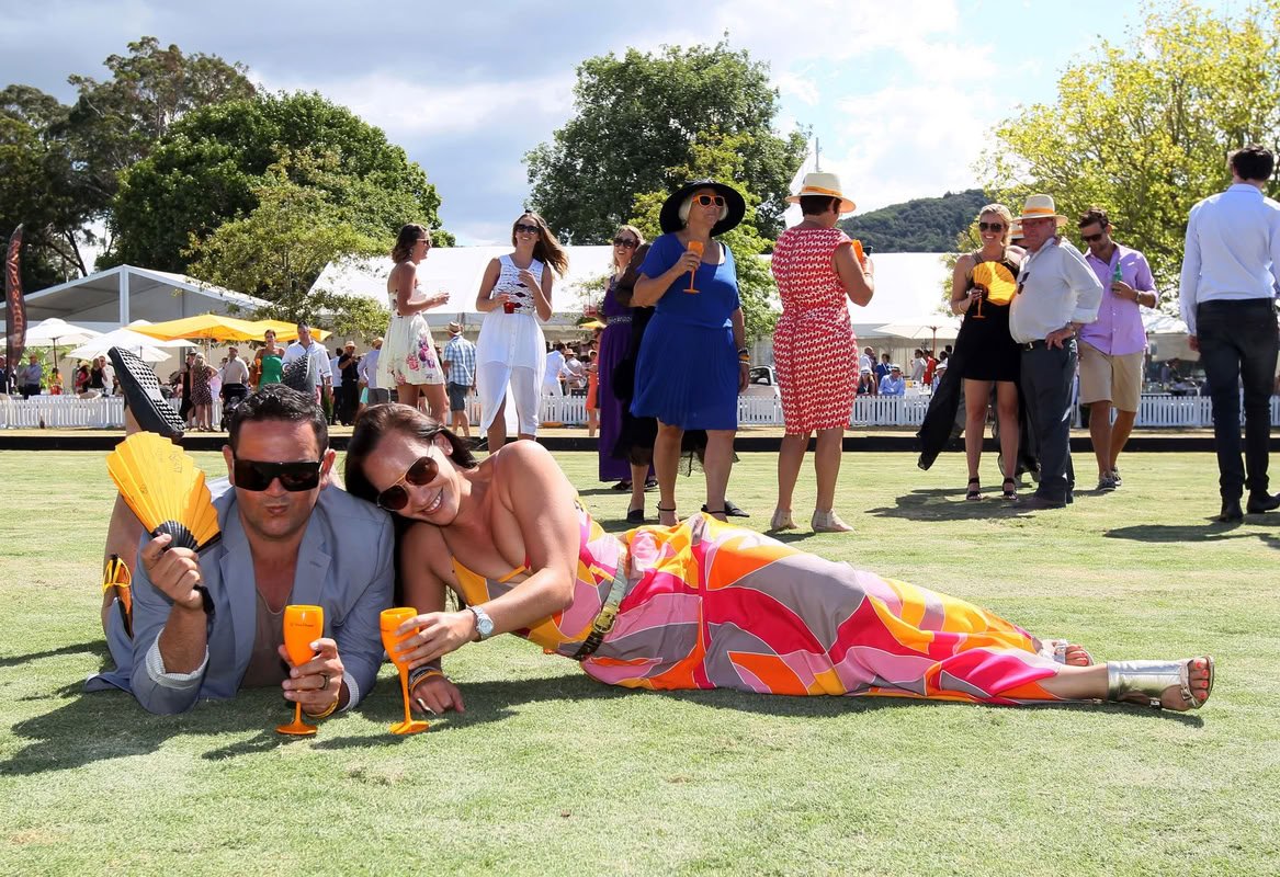Gordy relaxing with friends at a sunny outdoor gathering